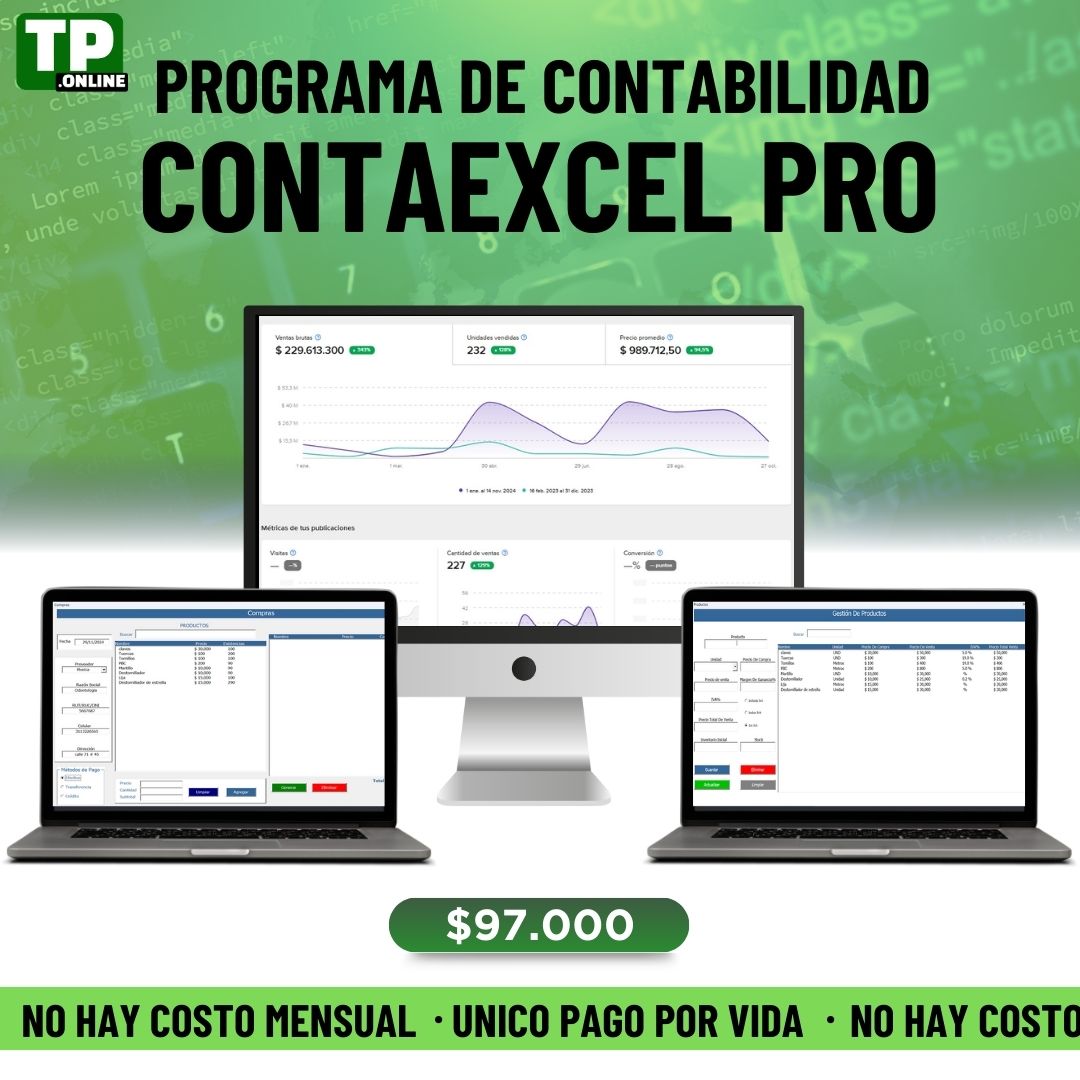 Programa de contabilidad para empresas "CONTAEXCEL PRO"