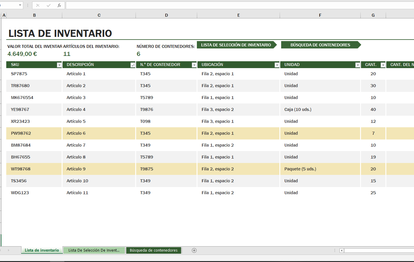 20 Plantillas de Excel Para Emprendedores