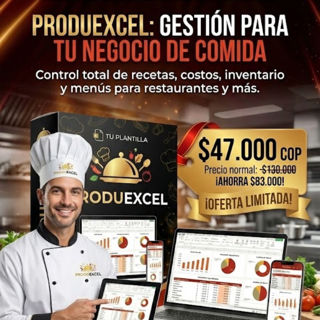 ProduExcel - Programa de Excel para restaurantes