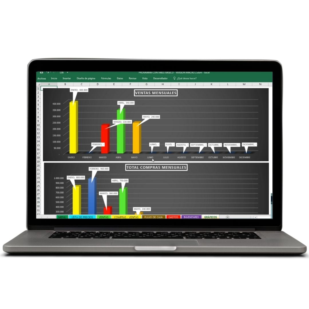 Sistema básico de contabilidad en Excel para pequeños negocios