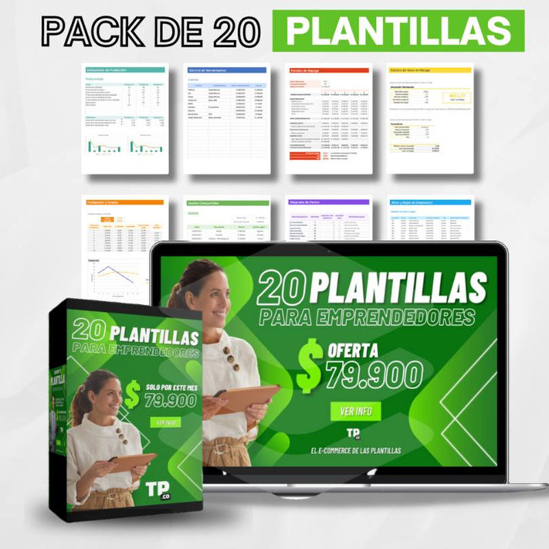 20 Plantillas de Excel Para Emprendedores