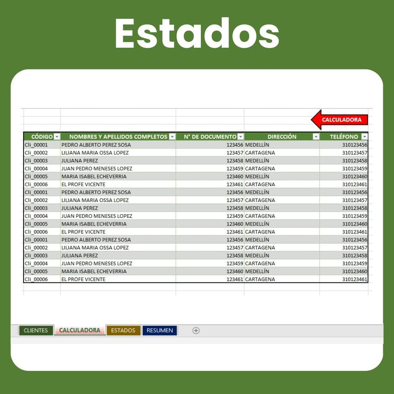 Programa en Excel para prestamistas