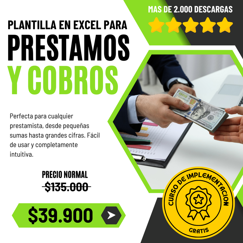 Programa en Excel para prestamistas