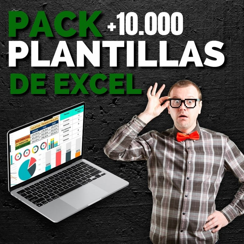 Pack de 10.000 plantillas de Excel