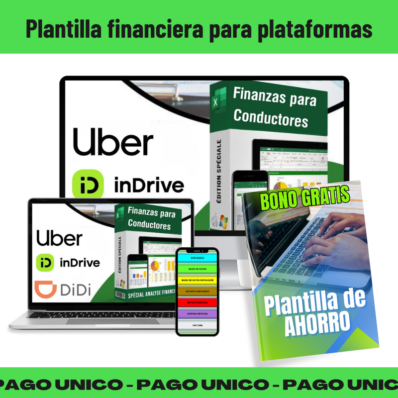 Plantilla de Finanzas para Conductores de Plataformas