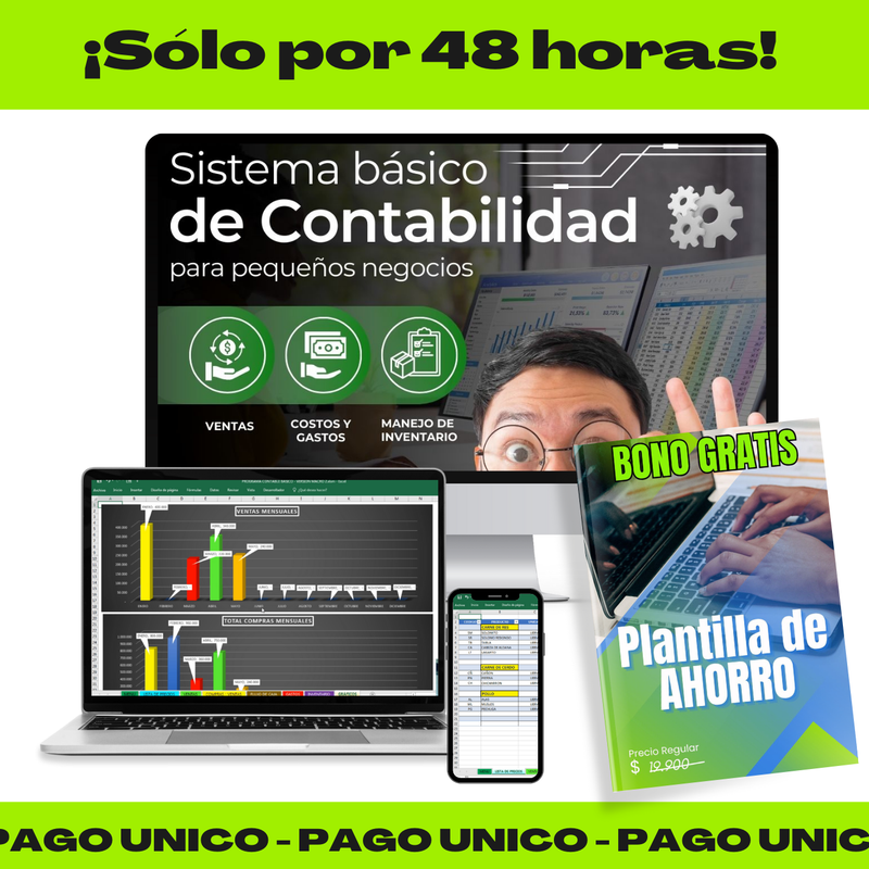 Sistema básico de contabilidad en Excel para pequeños negocios