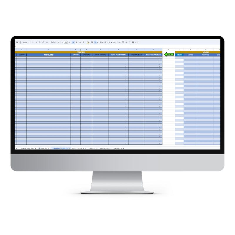 Sistema básico de contabilidad en Excel para pequeños negocios