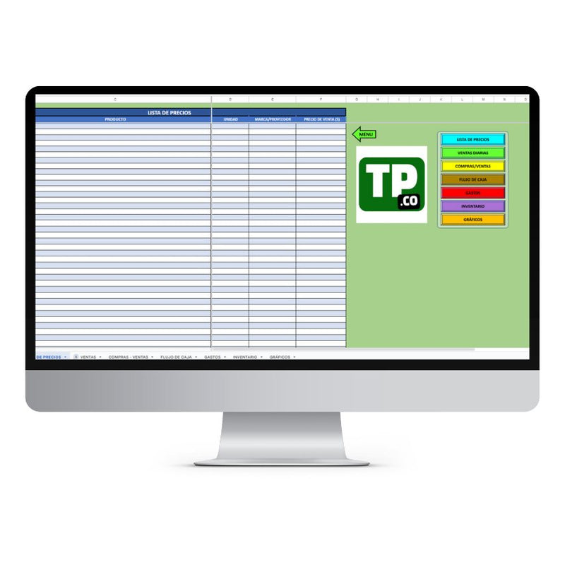 Sistema básico de contabilidad en Excel para pequeños negocios