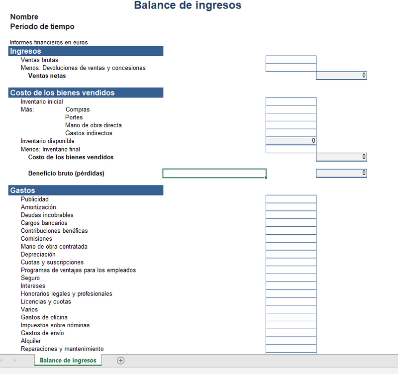 20 Plantillas de Excel Para Emprendedores